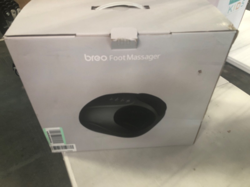 Photo 2 of Breo Foot Massager Machine with Heat, Shiatsu Deep Tissue Kneading, Rolling Massage for Relief, Fits Feet Up to Men Size 12 1 Count (Pack of 1)