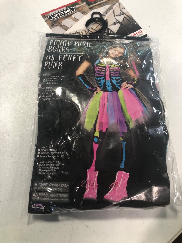 Photo 1 of Girls Funky Punky Bones Costume