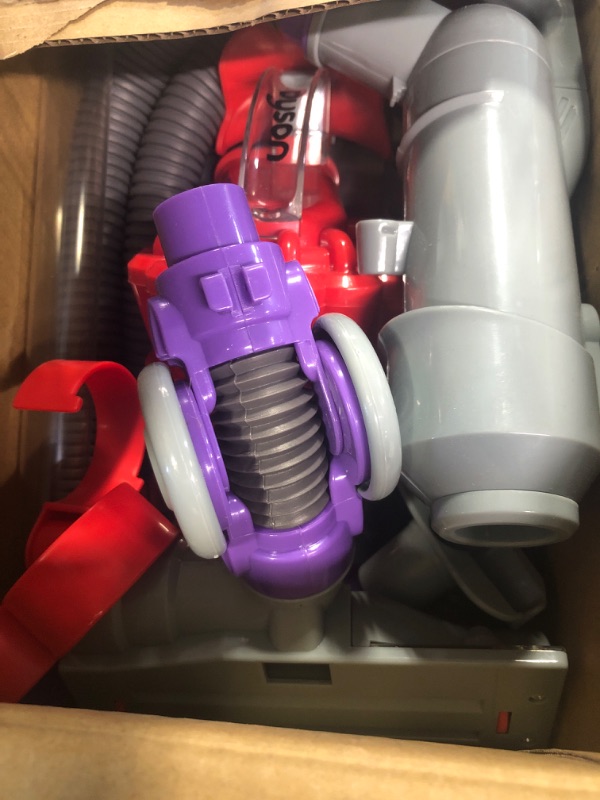 Photo 3 of Casdon Dyson DC22 Vacuum Cleaner | Toy Dyson DC22 Vacuum Cleaner For Children Aged 3+ | Features Working Suction, Just Like The Real Thing,Grey/Purple/Red