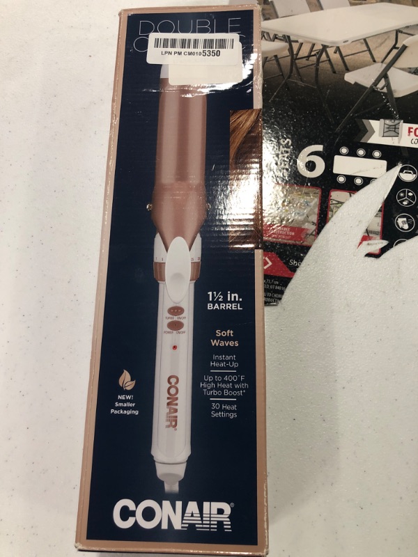 Photo 1 of Conair Double Ceramic Rose Gold Curling Iron - 1.5&#34;