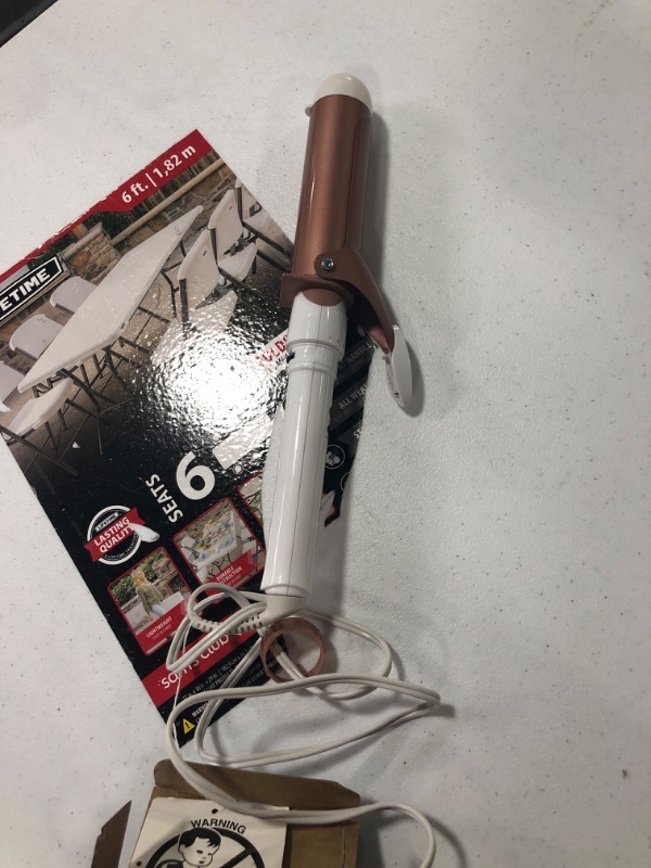 Photo 1 of Conair Double Ceramic Rose Gold Curling Iron - 1.5&#34;
