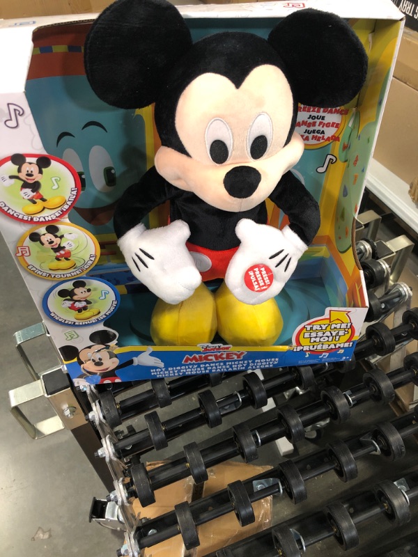 Photo 2 of MICKEY MOUSE Hot Diggity Dance Mickey Feature Plush Stuffed Animal, Motion, Sounds, and Games, Officially Licensed Kids Toys for Ages 3 Up by Just Play