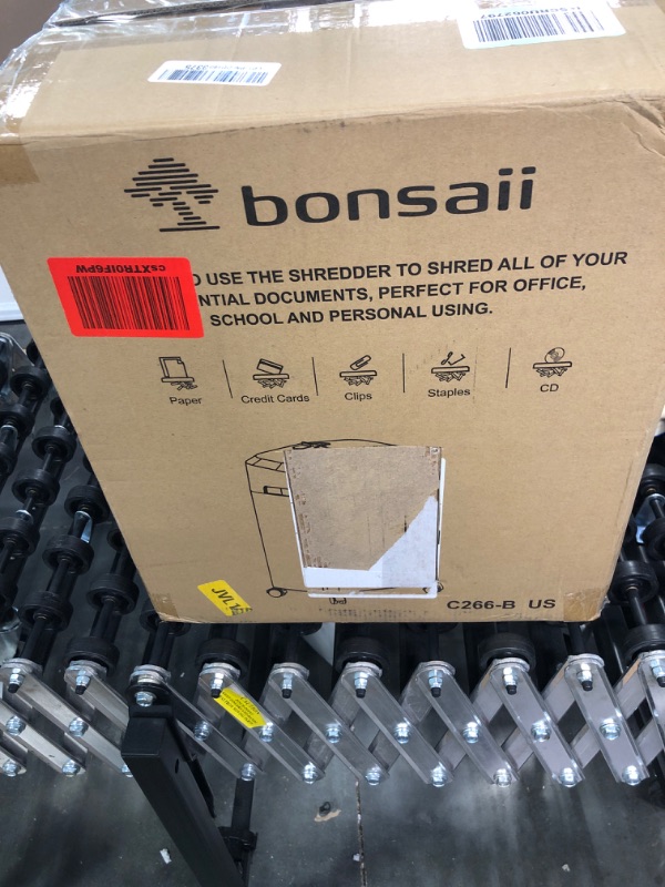 Photo 2 of Bonsaii 12-Sheet Micro Cut Shredders for Home Office, 60 Minute P-4 Security Level Paper Shredder for CD, Credit Card, Mails, Staple, Clip, with Jam-Proof System & 4.2 Gal Pullout Bin C266-B 12 Sheet-60Mins