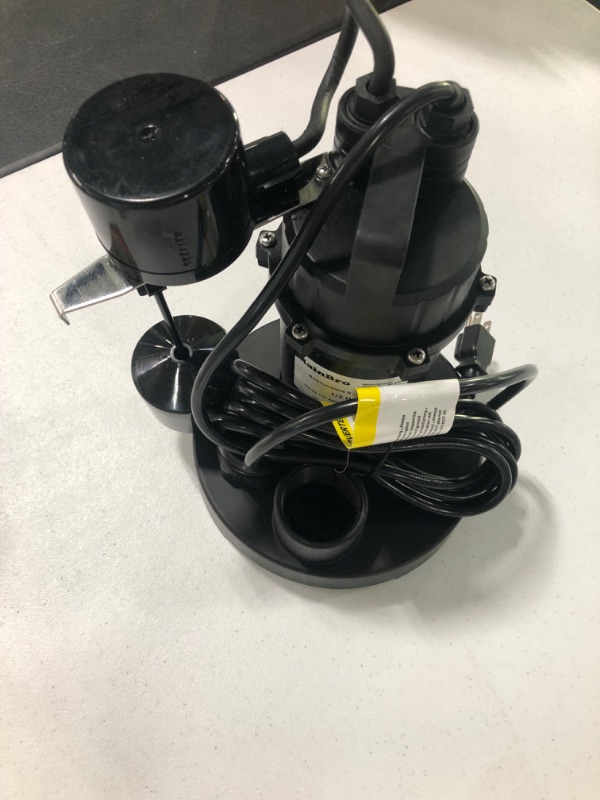 Photo 1 of Sump Pump, Submersible Cast Iron and Stainless Steel Sump Pump with Integrated Vertical Float Switch