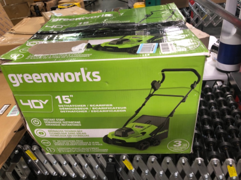 Photo 2 of ***TOOL ONLY*** 
Greenworks 40V 15 inch Dethatcher/Scarifier, Tool Only 40V Dethatcher / Scarifier (Tool Only) Gen 2