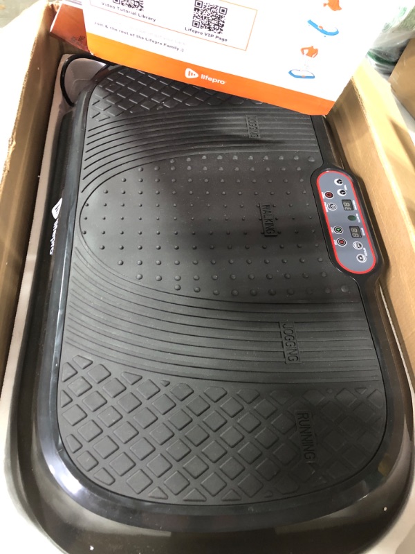 Photo 1 of LifePro Waver Vibration Plate Exercise Machine - Whole Body Workout Vibration Fitness Platform w/ Loop Bands - Home Training Equipment for Weight Loss & Toning Red