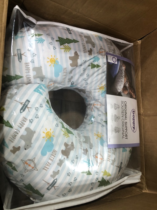 Photo 3 of Boppy Original Nursing Support, FKA Boppy Nursing Pillow, North Park, Ergonomic Breastfeeding, Bottle Feeding, and Bonding, Hypoallergenic Fiber Fill, Removable Cover, Machine Washable