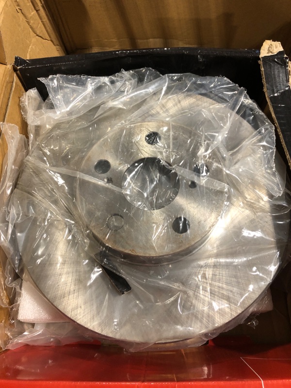 Photo 4 of A-Premium 10.83 inch(275mm) Front Vented Disc Brake Rotors + Ceramic Pads Kit Compatible with Select Pontiac and Toyota Models - Corolla 2003-2008, Matrix 2003-2008, Vibe 2003-2008, 1.8L, 6-PC Set