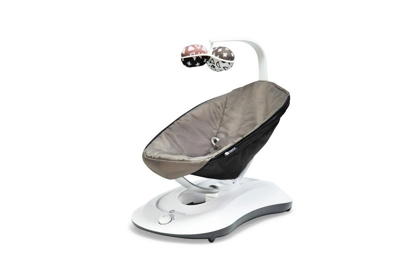 Photo 1 of 4moms RockaRoo Baby Rocker with Front to Back Gliding Motion, Graphite