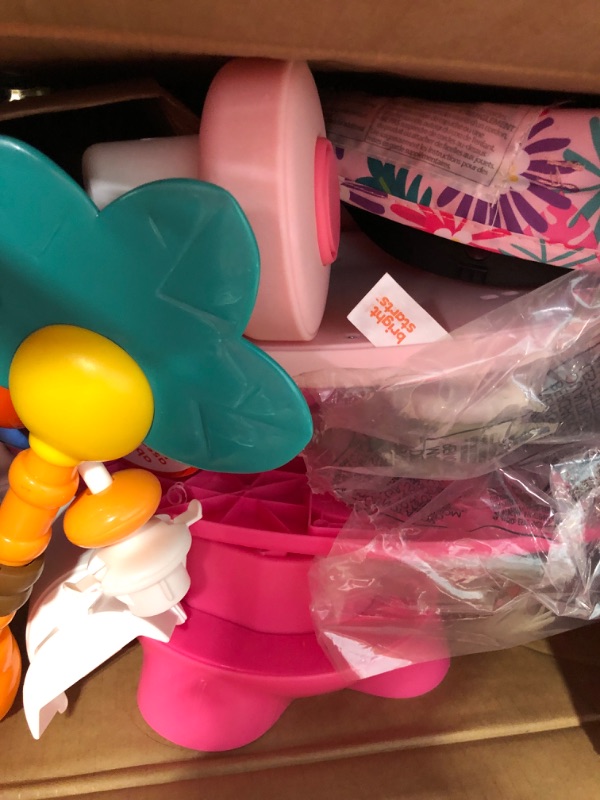 Photo 1 of Bright Starts Around We Go 2-in-1 Walk-Around Baby Activity Center & Table, Tropic Coral, Ages 6 Months+ Tropical Coral