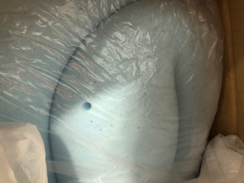 Photo 1 of Lucid 3 Inch Mattress Topper Full XL With Lucid Topper Cover– Memory Foam Mattress Topper Full XL - Gel Infused – Removable Mattress Topper Cover Full XL 3 Inch Topper with Cover