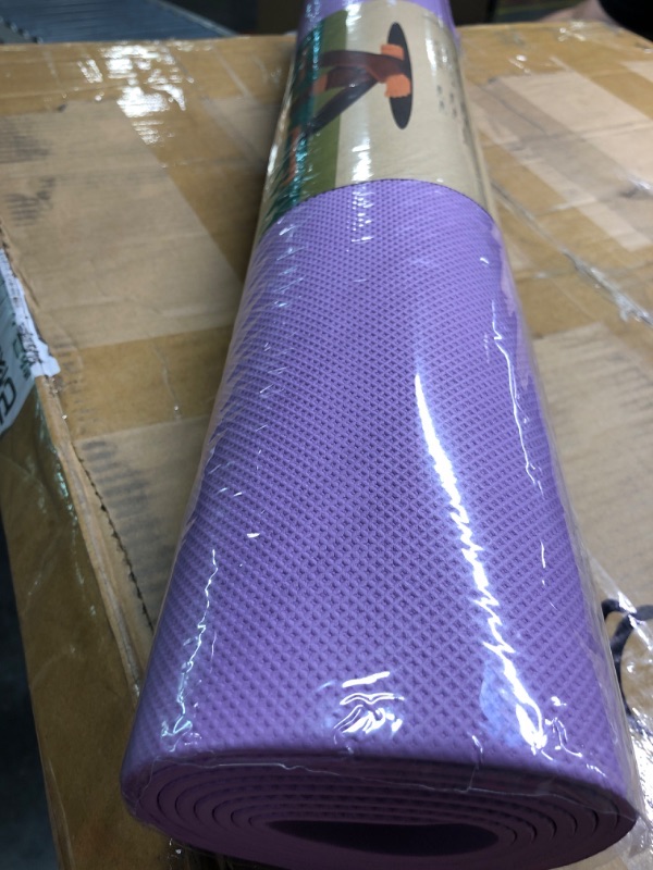 Photo 2 of  1 Pieces 68" x 24" x 4 mm Yoga Mats Bulk Gym Mats Bundle Thick Eva Yoga Mats for Kids and Adult Exercise Mats with Non Slip Texture for Outdoor Yoga, Workout or Pilates