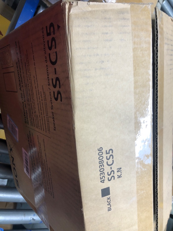 Photo 1 of Sony SSCS5 3-Way 3-Driver Bookshelf Speaker System (Pair) - Black