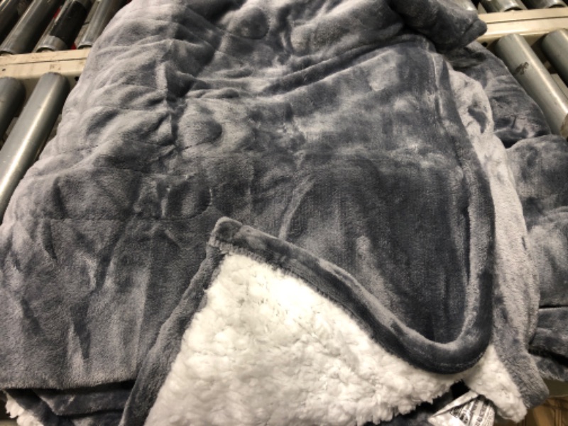 Photo 2 of *NOT HEATED* HomeMate Electric Heated Blanket Twin - 62"x84" Heating Bed Blankets Throw with 10 Heating Levels 8 Hours Auto Off Fast Heating Over-Heated Protection Ultra Soft Warm Flannel ETL Certified Grey Grey Twin 62"x84"
