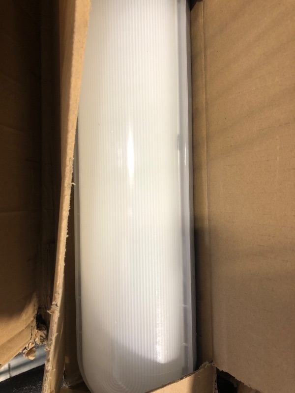 Photo 3 of 4FT LED Vapor Tight Light, 40W 4400 Lumens LED Vapor Proof Light, [100W Equivalent] 5000K, IP65 Warerproof, 100-277VAC, 0-10V Dimmable, Led Light for Garage Workshop Car Park Warehouse (4-Pack) 4 Count (Pack of 1)