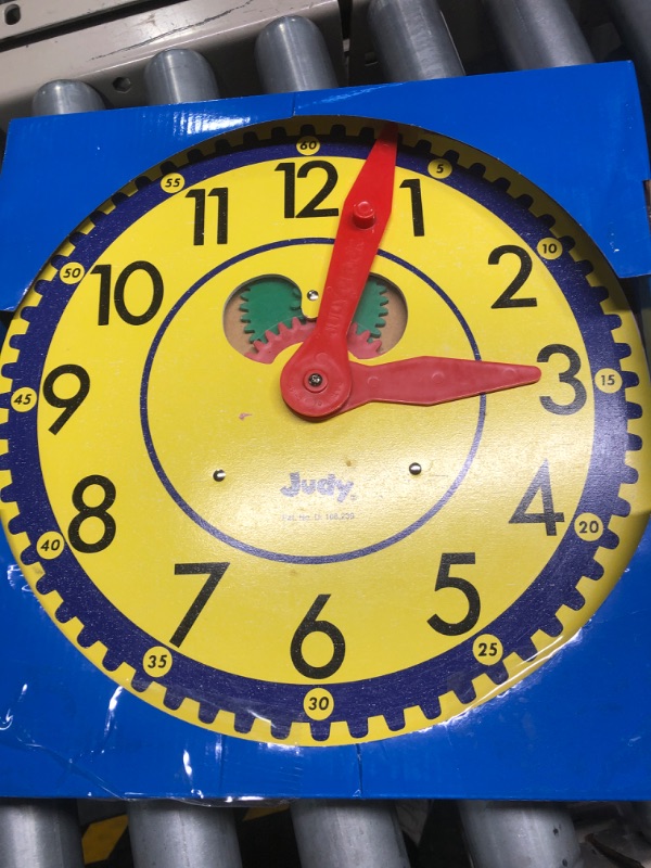 Photo 2 of Carson Dellosa 13" x 12" Judy Clock, Time-Telling Teaching Clock for Kids, Classroom Clock for Teaching Time, Analog Clock, Teaching Clock for Classroom or Home School, Kindergarten to 3rd Grade