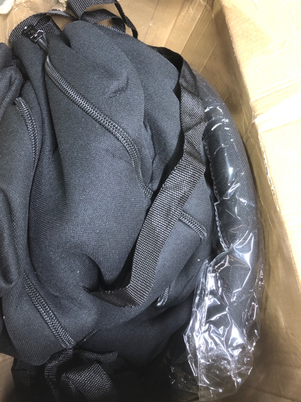 Photo 1 of FH Group Car Seat Covers Full Set Cloth, Universal Fit combo, Automotive Seat Covers, Low Back Front Seat Covers,Airbag Compatible,Split Bench Rear Seat,Washable Car Seat Cover for SUV,Sedan,Van Black