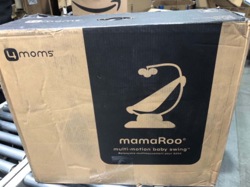 Photo 2 of 4moms MamaRoo Multi-Motion Baby Swing, Bluetooth Baby Swing with 5 Unique Motions, Black
