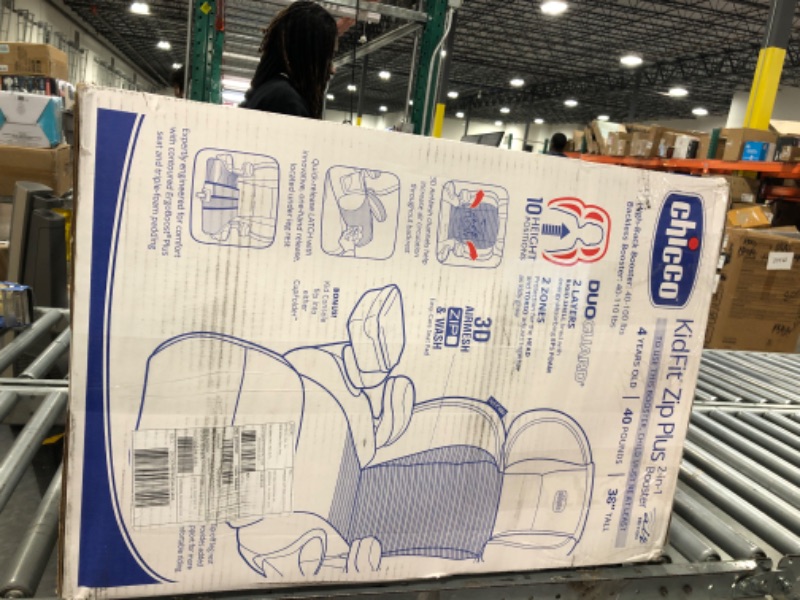 Photo 2 of Chicco KidFit Zip Air Plus 2-in-1 Belt Positioning Booster Car Seat - Q Collection KidFit Zip Air Q Collection