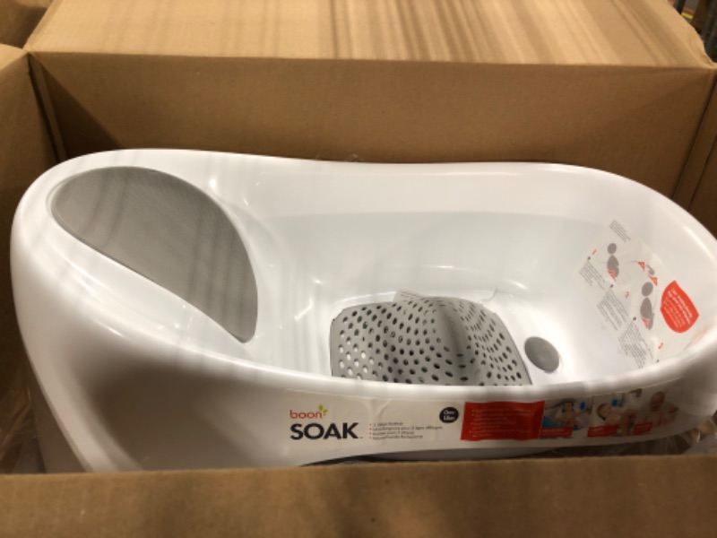 Photo 2 of Boon SOAK™ 3-Stage Bathtub - Gray White