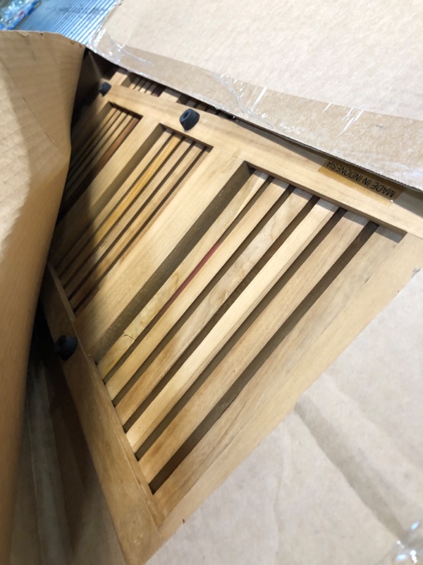 Photo 1 of Asta Solid Teak Bathroom Floor Mat, Teak Shower, Spa, Door Mat, Indoor Outdoor Floor Mat, SpaTeak Collection, TB-830 (30"x20")