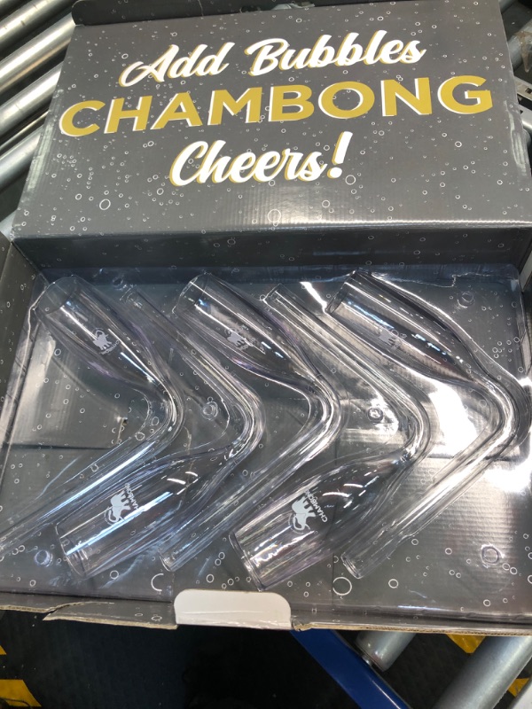 Photo 3 of Chambong - Champagne Flutes, Bridesmaid Proposal Box, Stocking Stuffers for Adults, Bachelorette Party Favors, New Years Eve Party Supplies, Fun Gifts for Women 5pc Party Pack