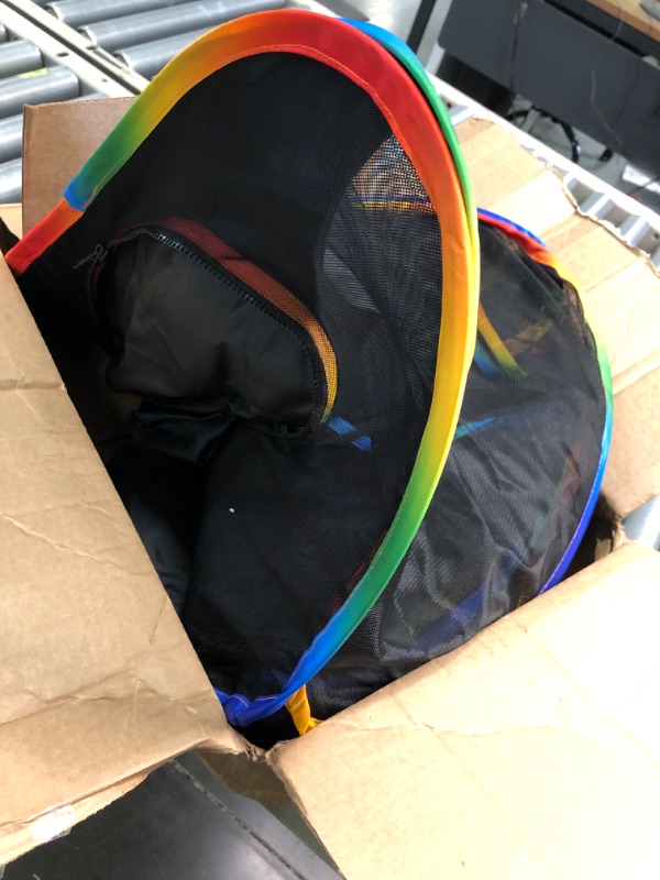 Photo 4 of LUCKITTY Outdoor Rainbow Cat Enclosures Playground,Outside House for Indoor Cats Include Portable Cat Tent, Circle Cat Tunnel, for Cats, Kitty and Small Animals,Within Storage Bag