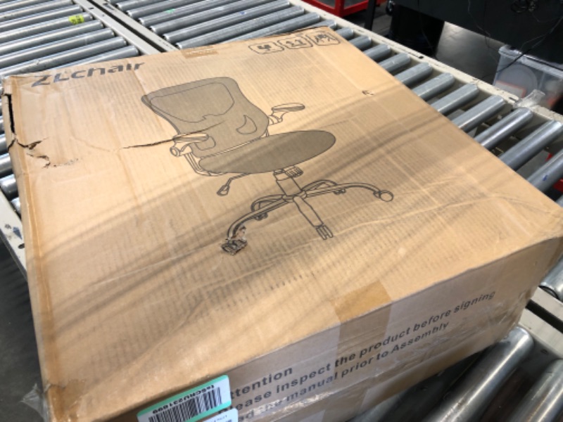 Photo 1 of Office Chair Ergonomic Desk Chair - Mesh Thick Foam Cushion Adjustable Height Computer Chair with Lumbar Support and Flip-up Armrests, Home Office Desk Chairs, Swivel Executive Task Chair, Black