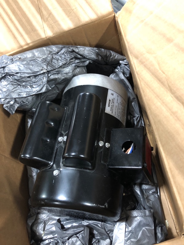 Photo 2 of 1 Hp Electric Motor 1750RPM General Purpose Single Phase Motor 56C Frame 13.6/6.8A 115/230V TEFC CW/CCW