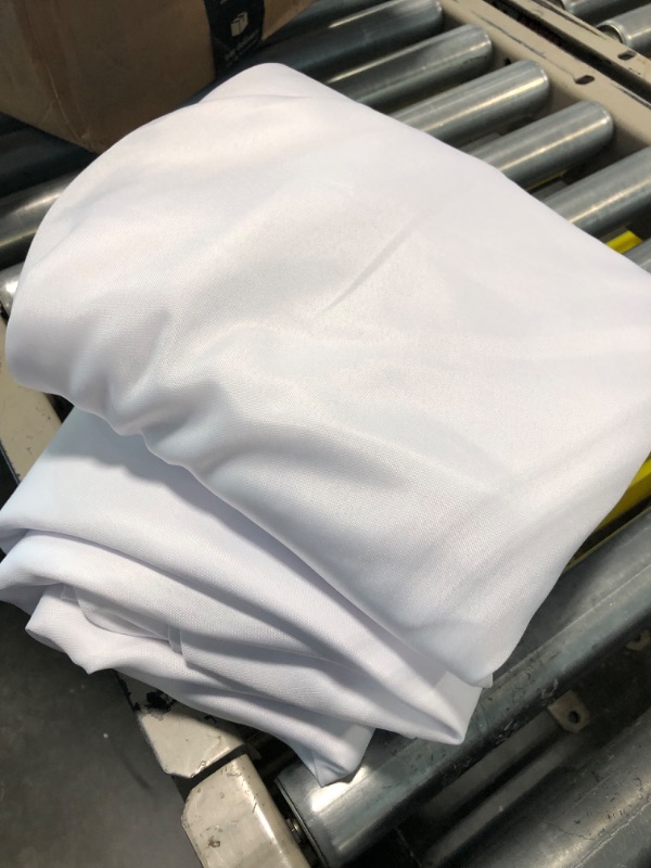 Photo 1 of 120 inch Round Tablecloth Washable Polyester Table Cloth Decorative Table Cover for Wedding Party Dining Banquet (120 inch,White) 120‘’Round-3PCS White