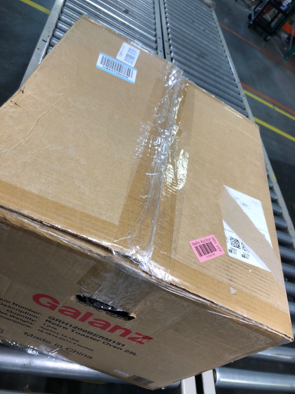 Photo 1 of Galanz Large 6-Slice True Convection Toaster Oven, 8-in-1 Combo Bake, Toast, Roast, Broil, 12” Pizza, Dehydrator with Keep Warm Setting, Retro Blue