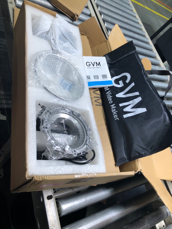 Photo 3 of GVM SD80D 80W LED Video Light Kit with Softbox, Bowens Mount, CRI97+, 2700K-7500K Color Temperature, APP Control, and Tripod Stand for Video and Wedding Shooting