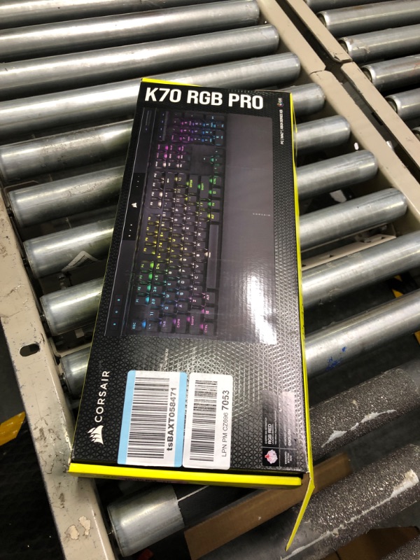 Photo 2 of Corsair K70 RGB PRO Wired Mechanical Gaming Keyboard (Cherry MX RGB Red Switches: Linear and Fast, 8,000Hz Hyper-Polling, PBT Double-Shot PRO Keycaps, Soft-Touch Palm Rest) QWERTY, NA - Black K70 RGB PRO Cherry Red- Linear Black