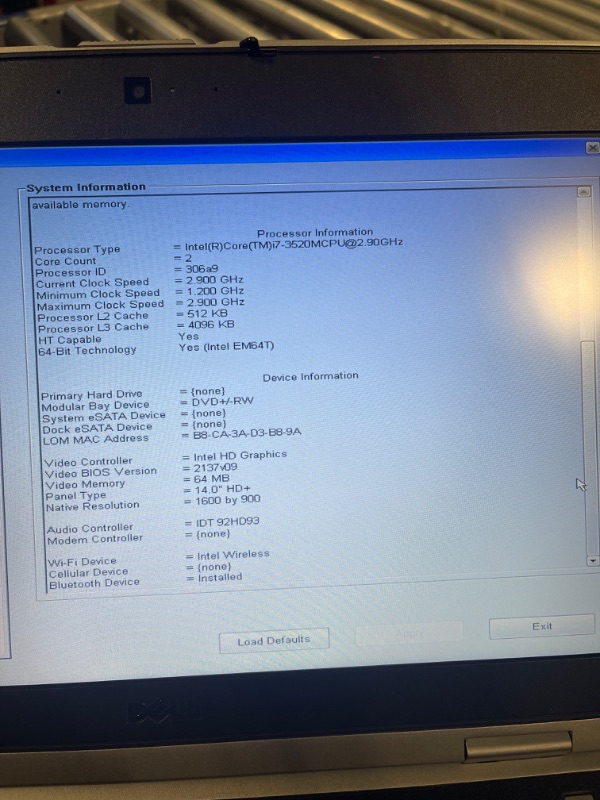 Photo 10 of Dell Latitude E6430 14.1 Inch Business Laptop computer, Intel Dual Core i7-3520M 2.9Ghz Processor, 16GB RAM, 240GB SSD, DVD, Rj-45, HDMI, Windows 10 Professional (Renewed)