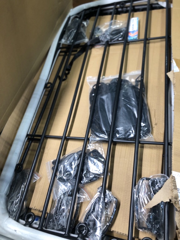 Photo 1 of WILDROAD Car Roof Platform, Universal Roof Flat Rack 48" x 47" x 1.3" Heavy Duty Roof Rack Platform with Super Duty Bungee Cargo Net, Ratchet Straps and Anti-Rust Sealant Fits for SUV Truck Cars
