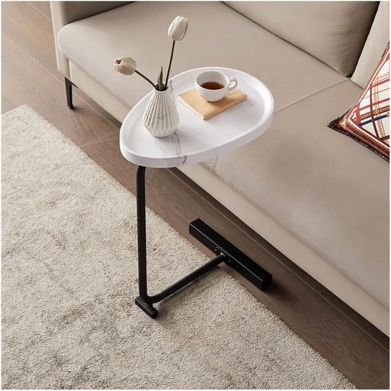 Photo 1 of 2 Pack C Shaped End Table, Side Table for Sofa and Bed, Beside Small Table Desk for Living Room Side Table Bedroom Great for Indoor & Outdoor