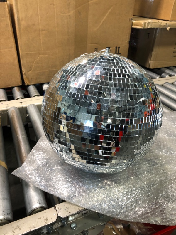 Photo 3 of 10" Mirror Disco Ball Great for a Party or Dj Light Effect Christmas