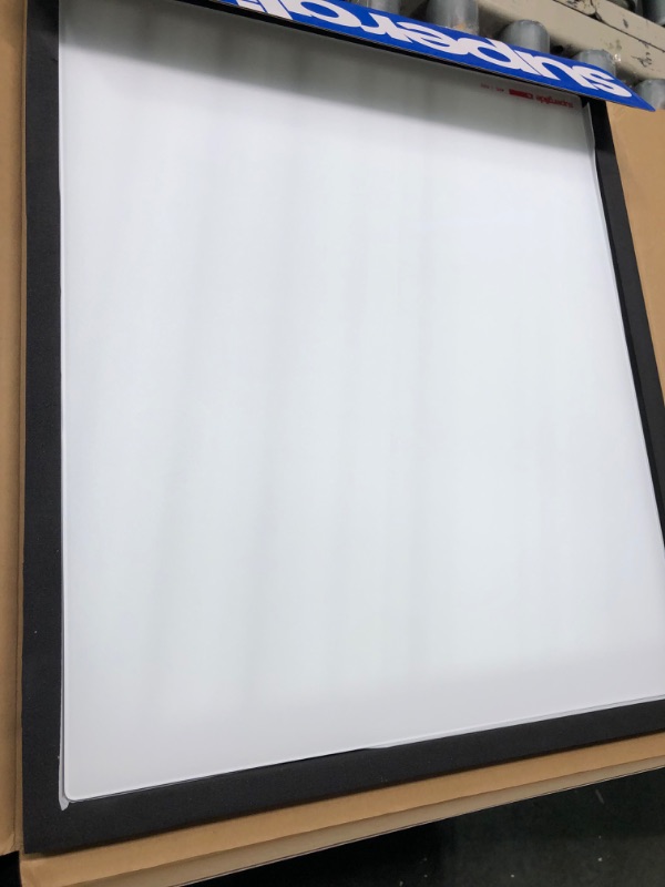 Photo 1 of Pulsar - Superglide Premium Glass Mouse Pad ALUMINO-Silicate Glass Surface Anti-Slip Fully Molded high-Density Silicone Rubber 19.3in x 16.5in (XL, White) X-Large White