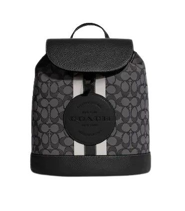 Photo 1 of Dempsey Drawstring Backpack In Signature Jacquard With Stripe And Coach Patch