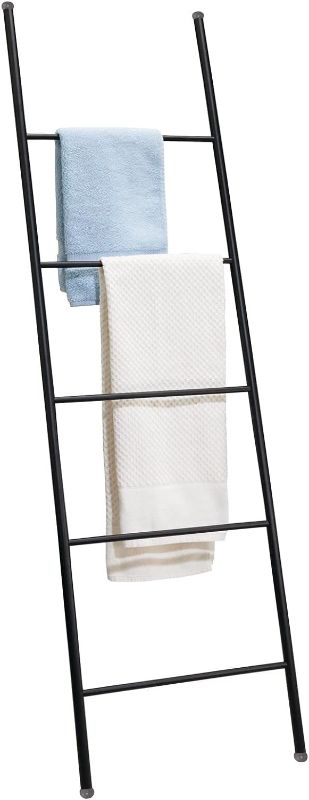 Photo 1 of 
mDesign Metal Leaning Blanket and Towel Ladder - Blanket Ladder for Bedroom and Towel Ladder for Bathroom - Throw/Quilt Display Holder Rack - Nursery Wall...