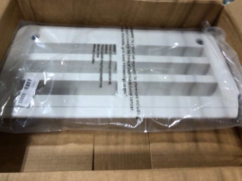 Photo 1 of Leisure Coachworks RV 20" Refrigerator Upper/Lower Side Wall Vent with Mesh Insect Screens for Campers Trailers, 3109492.003 Compatible (White)