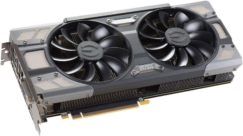 Photo 1 of EVGA GeForce GTX 1070 GAMING ACX 3.0, 8GB GDDR5, LED, DX12 OSD Support (PXOC) Graphics Card 08G-P4-6171-KR