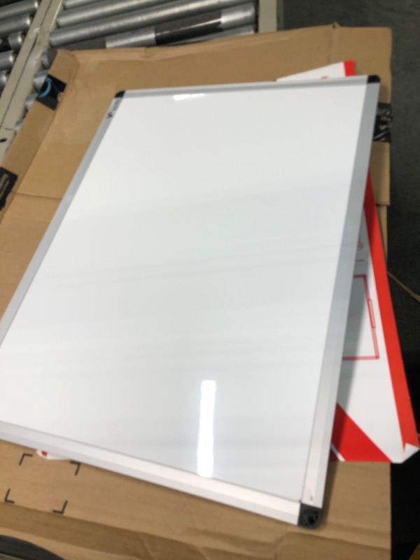 Photo 3 of VIZ-PRO Magnetic Dry Erase Board, 24 X 18 Inches, Silver Aluminium Frame