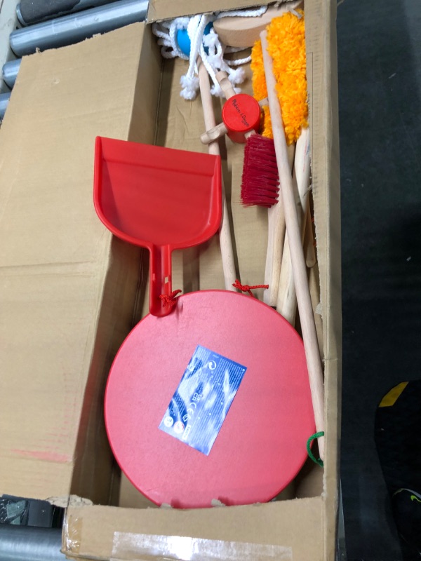Photo 1 of Melissa & Doug Let's Play House Dust! Sweep! Mop! 6 Piece Pretend Play Set - Toddler Toy Cleaning Set, Pretend Home Cleaning Play Set, Kids Broom And Mop Set For Ages 3+ Frustration-Free Packaging
