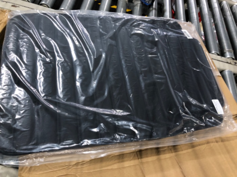 Photo 1 of FH Group Luxury Universal Fit All Season Protection Heavy Duty Faux Leather Black Automotive Floor Mats fits Most Cars, SUVs, and Trucks (Stripe Design with High Tech 3-D Anti-Skid/Slip Backing)
