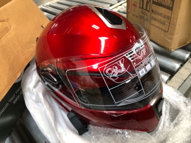 Photo 1 of AHR Motorcycle Helmet Dual Visor Modular Flip up Full Face Helmet DOT Approved - AHR Helmet Run-M1 & M3 for Adult Motorbike Street Bike Moped Racing
