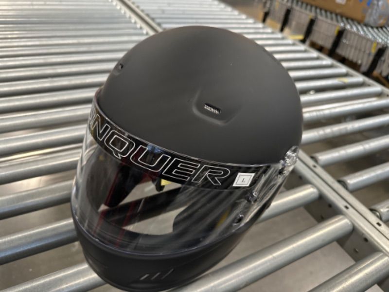 Photo 2 of Conquer Snell SA2020 Full Face Auto Racing Helmet Large Black