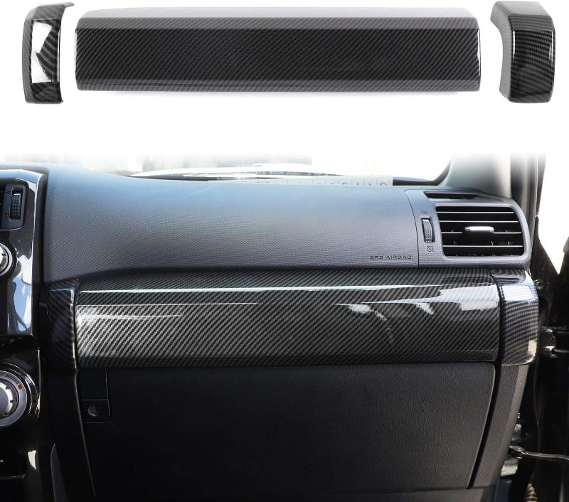 Photo 1 of Voodonala for 4Runner ABS Carbon Fiber Passenger Decoration Side Dash Trim for 2010-2023+ Toyota 4Runner, 1pc