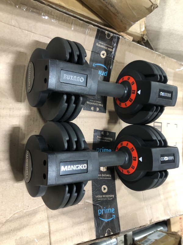 Photo 1 of  (2Pair) Adjustable Dumbbell Set, Dumbbells Adjustable Weight with Anti-Slip Fast Adjust Turning Handle, Dumbbell Sets Adjustable for Men and Women, Dumbbells Pair for Home Gym Exercise
