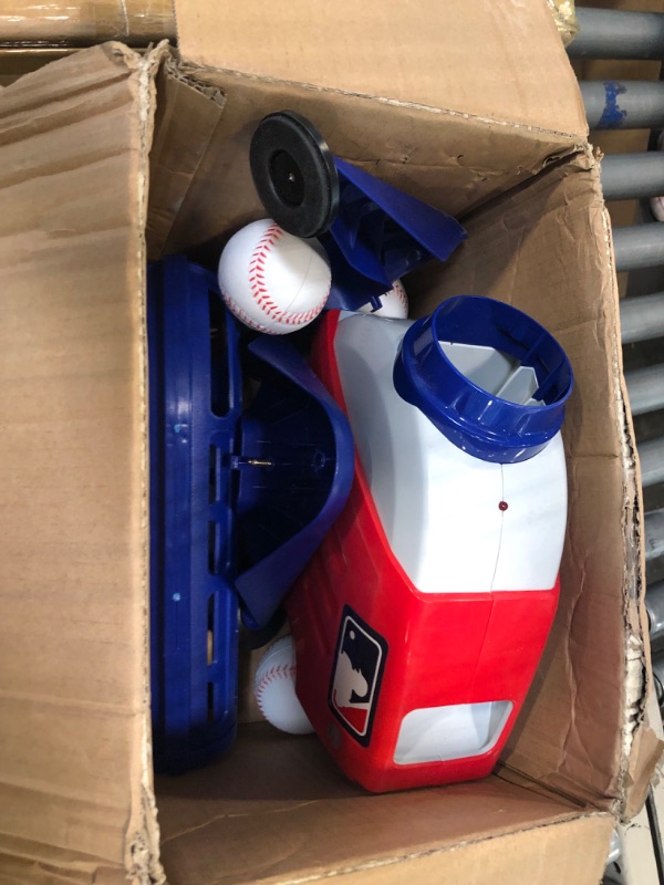 Photo 3 of Franklin Sports Kids Pitching Machine - Plastic Baseball Pitching Machine for Kids Batting Practice - MLB Power Pitcher with Adjustable Speeds